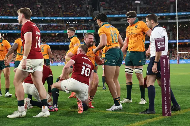 James Slipper of the Wallabies celebrates
