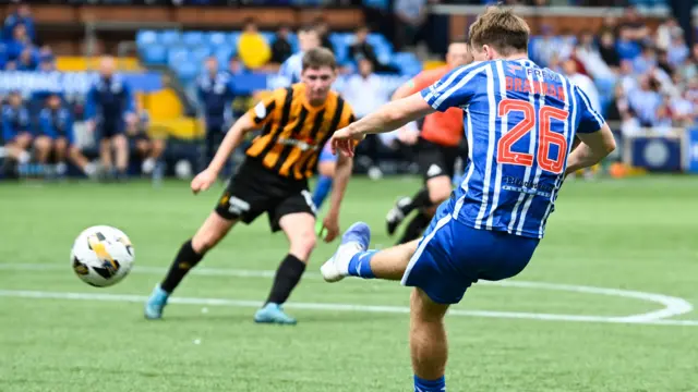 Ben Brannan scored for Kilmarnock against East Fife
