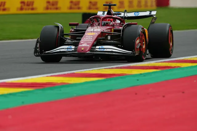 Charles Leclerc at the Belgian Grand Prix