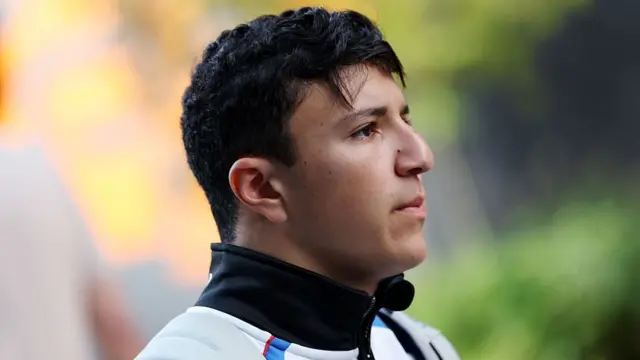 Isack Hadjar looks on at Spa.