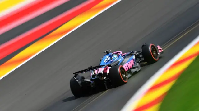 Pierre Gasly's Alpine during qualifying at Spa.