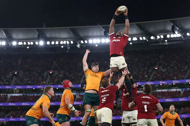 Maro Itoje of the British & Irish Lions