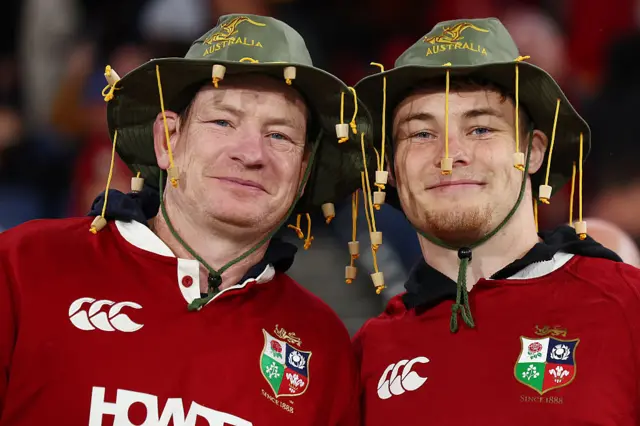Lions fans show their support
