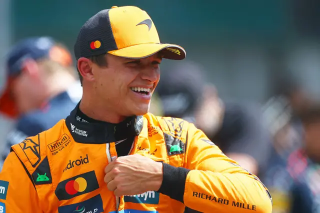 Lando Norris at the Belgian Grand Prix