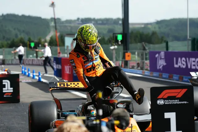 Lando Norris at the Belgian Grand Prix