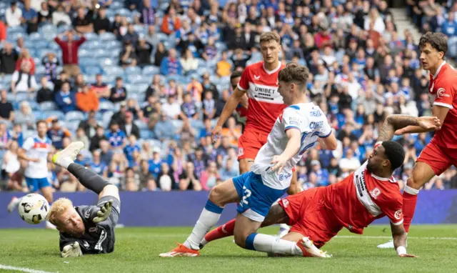Rangers' Findlay Curtis scores