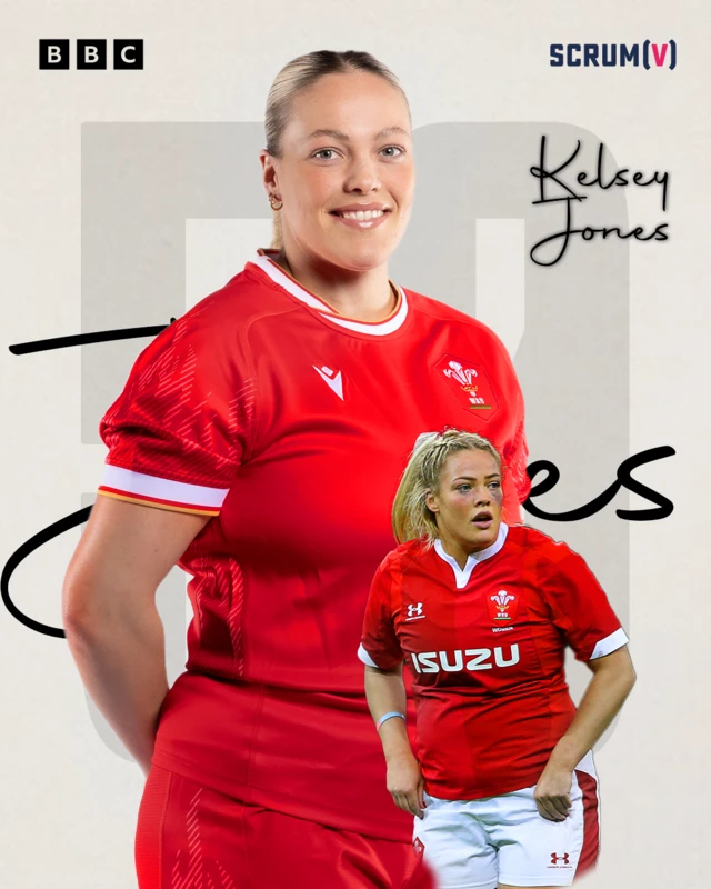 Kelsey Jones 50 caps