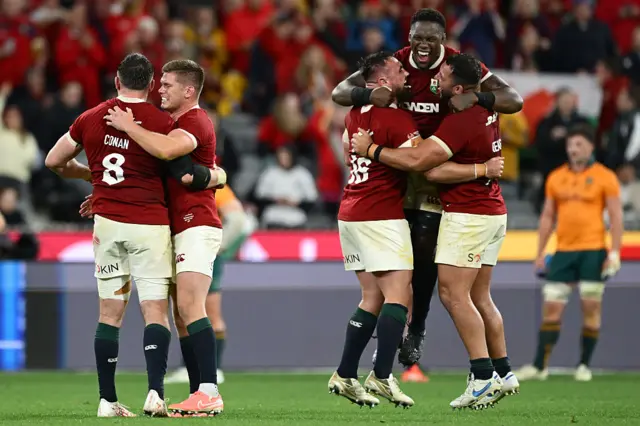 Lions celebrate
