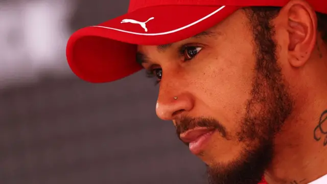 Lewis Hamilton looks on after qualifying at Spa.