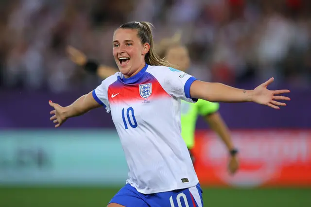Ella Toone celebrating