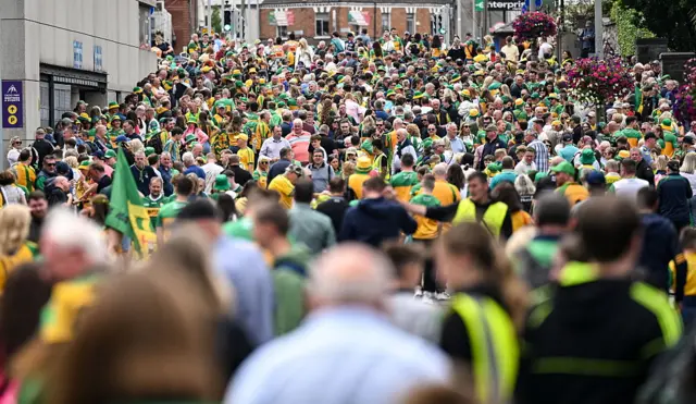 Crowds arriving at Croke Park