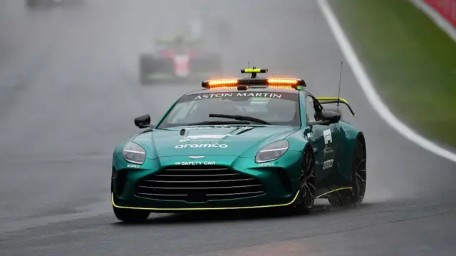 Safety Car in the rain at Spa.