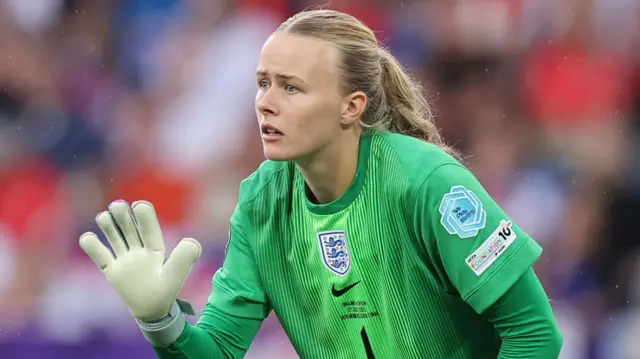 Hannah Hampton of England