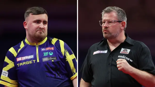 Luke Littler and James Wade