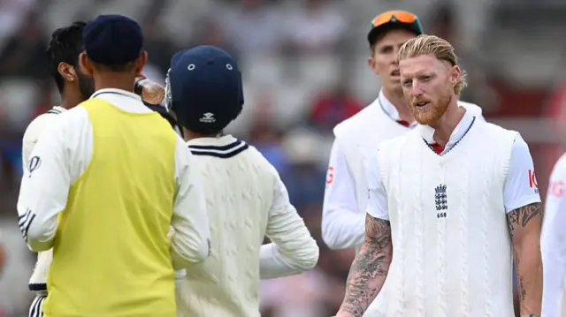 Ben Stokes and India's batters