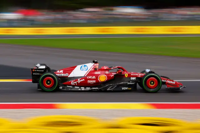 Charles Leclerc at the Belgian Grand Prix
