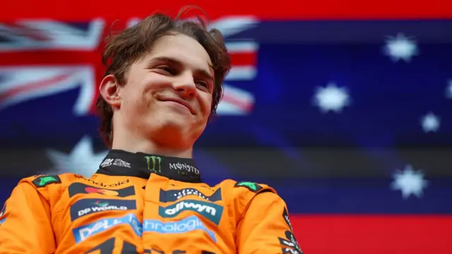 Oscar piastri smiles after winning at Spa