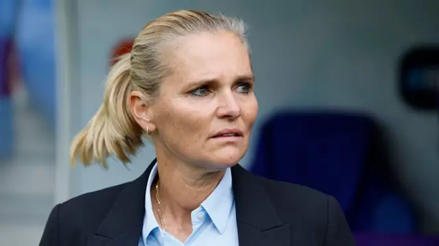 Sarina Wiegman, England Manager before the UEFA Women's EURO 2025 Final match between England and Spain at St. Jakob-Park
