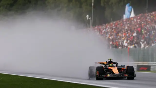 Lando Norris at Spa.