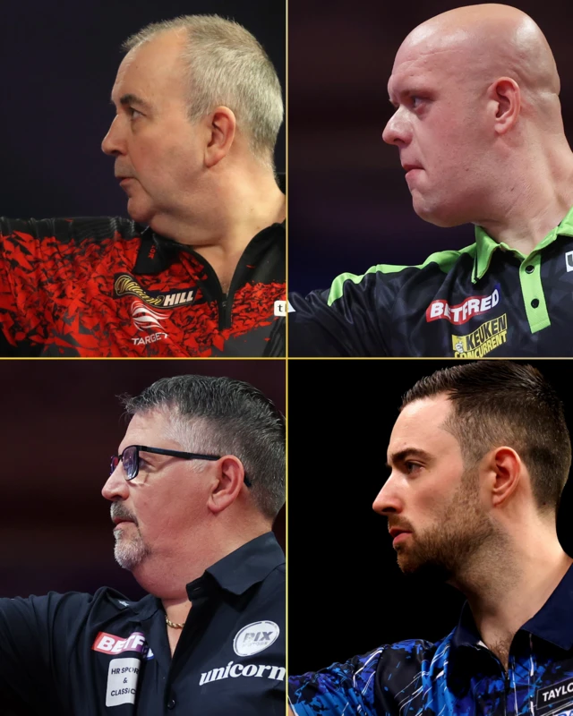 Phil Taylor, Michael van Gerwen, Gary Anderson, Luke Humphries