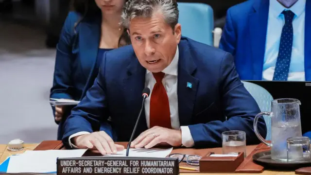 United Nations Under-Secretary-General for Humanitarian Affairs and Emergency Relief Coordinator Tom Fletcher