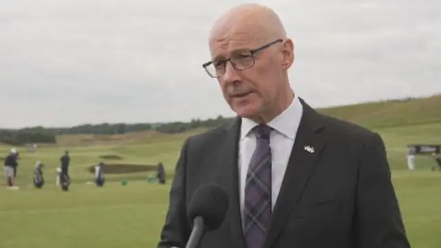 Scotland's First Minister John Swinney