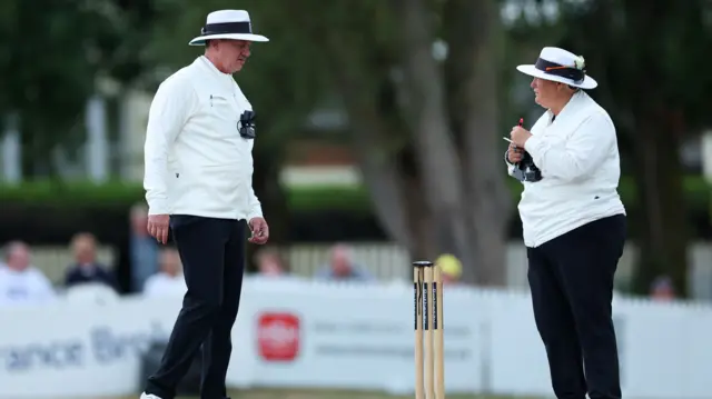 Umpires at Cheltenham College