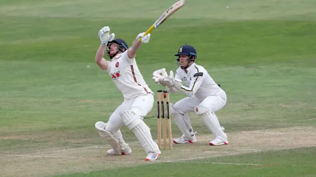 Jordan Cox bowled