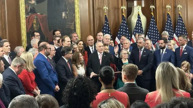 Republicans celebrate at the Capitol