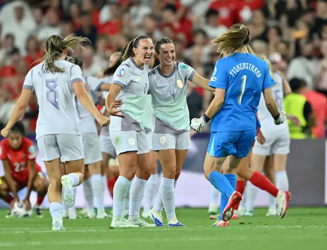 Norway team celebrating