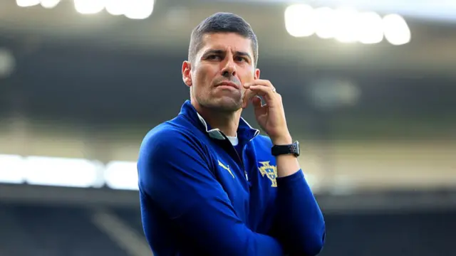 Francisco Neto, Head Coach of Portugal, looks on during the Portugal Training Session ahead of the UEFA Women's EURO 2025 Group B match between Portugal and Spain at Stadion Wankdorf on July 02, 2025 in Bern, Switzerland.