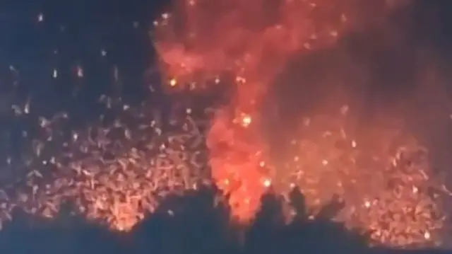 A screengrab from the verified footage