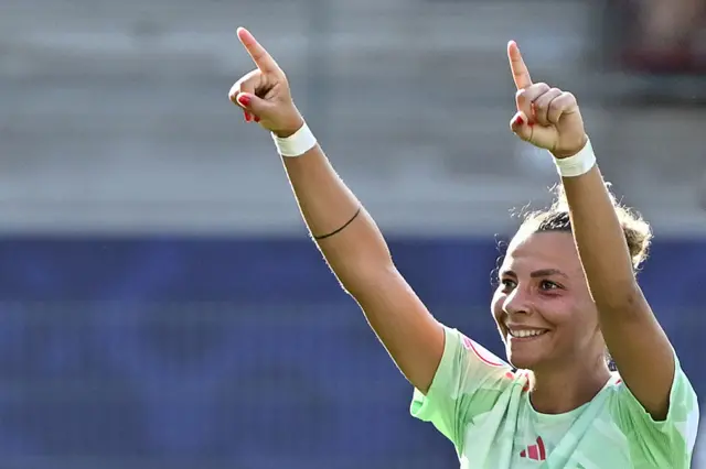 Arianna Caruso celebrates