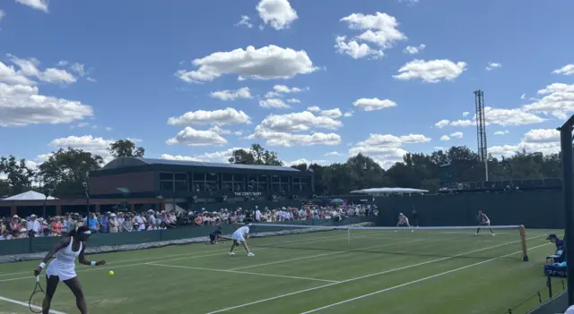 Doubles match at Wimbledon