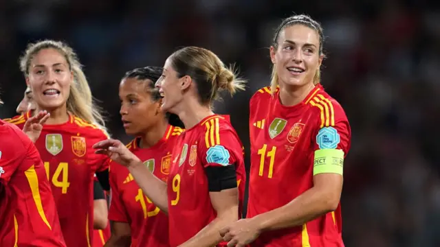 Alexia Putellas of Spain celebrates scoring her team's third goal during the UEFA Women's EURO 2025 Group B match between Spain and Portugal at Stadion Wankdorf on July 03, 2025 in Bern, Switzerland.