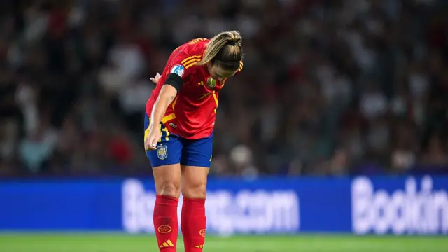 Alexia Putellas of Spain celebrates scoring her team's third goal during the UEFA Women's EURO 2025 Group B match between Spain and Portugal at Stadion Wankdorf on July 03, 2025 in Bern, Switzerland