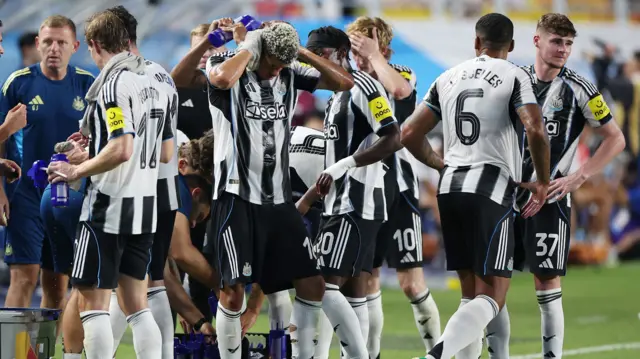 Newcastle players