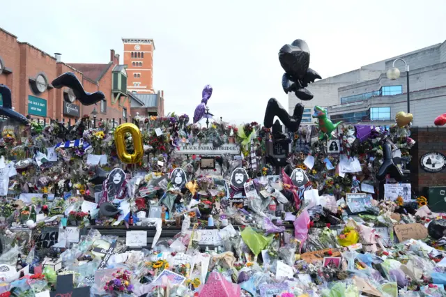 Floral tributes