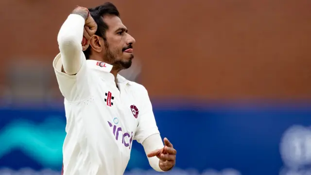 Chahal bowling for Northants