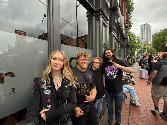 Members of metal band Mount Slatra