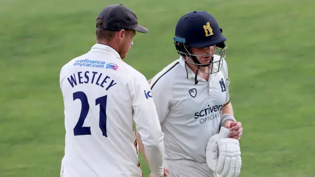 Ethan Bamber and Essex captain Tom Westley