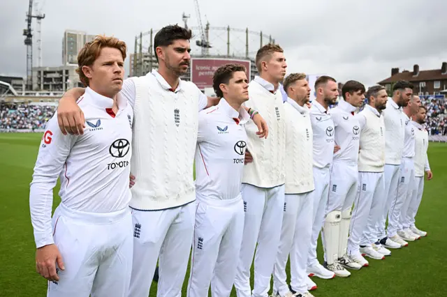 England during the national anthem
