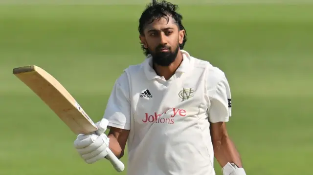 Haseeb Hameed celebrates double century