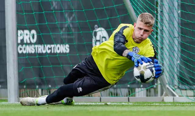 Dundee United goalkeeper Yevhenii Kucherenko
