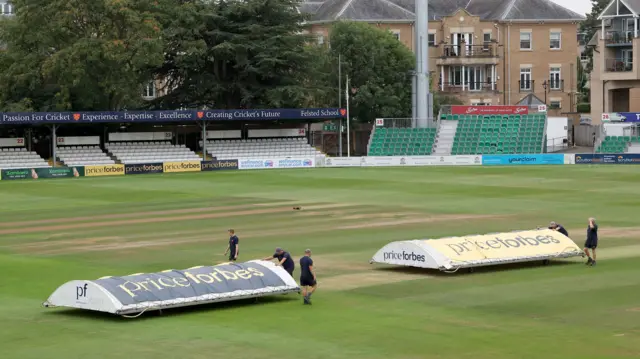 Covers coming on at Chelmsford
