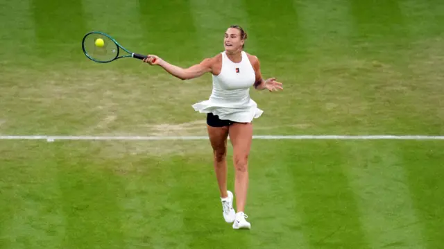 Aryna Sabalenka in action