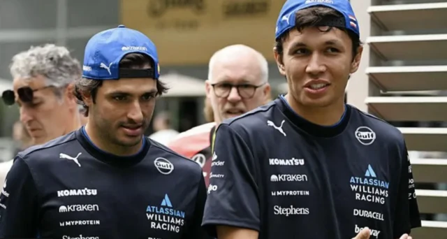 Carlos Sainz and Alex Albon
