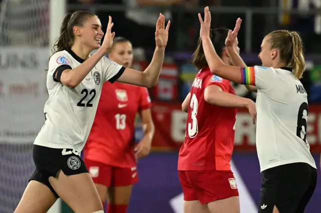 Jule Brand celebrates