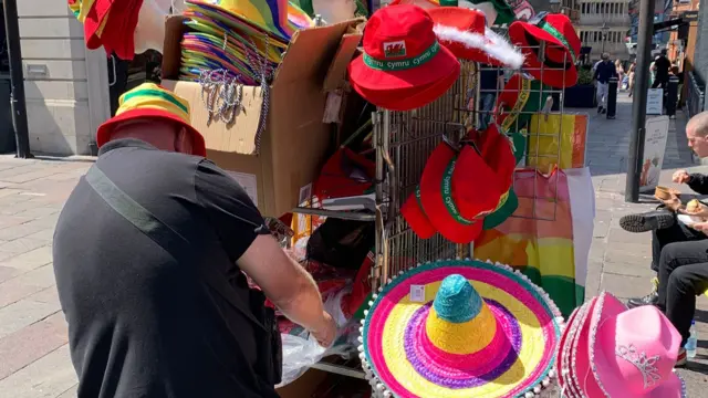 A Wales bucket hat seller
