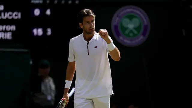 Cameron Norrie celebrates